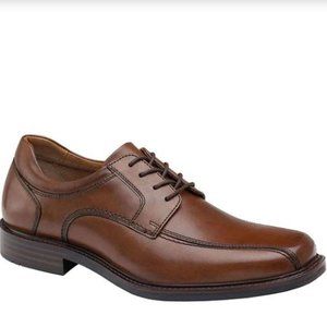 Johnston & Murphy Men's Tabor Run Off Leather Lace Up Bike Toe Dress Shoe - 10M